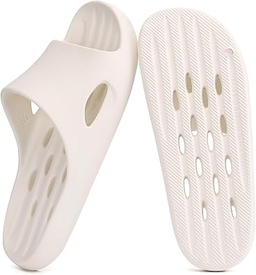 Mens Shower Shoes With Holes Dry Quickly Bath Slippers Womens Non Slip Indoor Home Bedroom Pool Spa Guest College Dorm